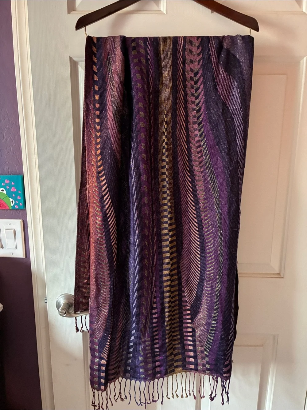 SILKBLEND PASHMINA WRAP CHECKERED MOTIF